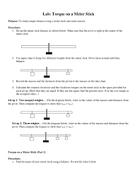 How to find percentage error in accepted value? Torque On A Stick Lab Metre Physics