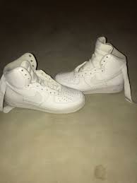 Men S Nike Air Force 1 White High Top Size 8 White Sneakers Men Mens Nike Air Nike Air
