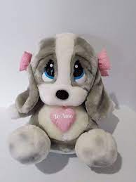 Dakin Te Amo I Love You Gray Pink Puppy Dog Droopy Eyed 12 Plush Stuffed Toy Dakin Pink Puppy Dogs And Puppies Pet Toys