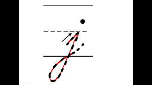 Learn to write the letter j in cursive. Cursive Lowercase J Youtube