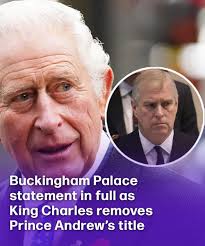 Due to Prince Andrew's relationship with Epstein he's no longer a Prince.  Why is Trump still President?