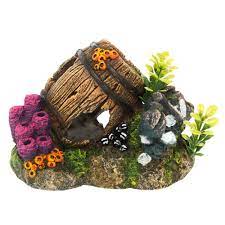 Maybe you would like to learn more about one of these? Top Fin Barnacle Barrel Aquarium Ornament Fish Ornaments Petsmart