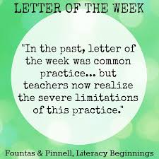 (i can teach my child). Letter Of The Week
