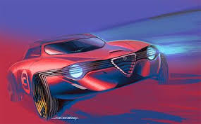 Jack Luttig Alfa Car Artwork Concept Car Sketch Car Design Sketch