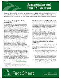 Fact Sheet Sequestration And Your Tsp Account Thrift Savings Plan