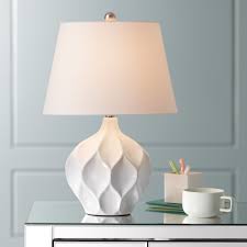 360 Lighting Modern Accent Table Lamp White Ceramic Tapered Drum Shade For Living Room Bedroom Bedside Nightstand Office Family Walmart Com In 2020 White Ceramic Lamps White Table Lamp Bedside Table Lamps