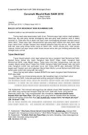 Peringatan maulid nabi sudah menjadi kebiasaan warga setempat sebagai bentuk cinta kepada baginda nabi muhammad saw. Ceramah Maulid Nabi