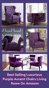 Best Selling Luxurious Purple Accent Chairs Living Room On Amazon Https Www Dive Purple Accent Chair Living Room Curtains Living Room Cheap Living Room Sets