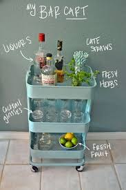 60 Smart Ways To Use Ikea Raskog Cart For Home Storage Digsdigs Ikea Bar Cart Ikea Bar Kitchen Cart