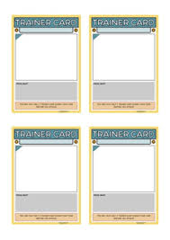 Holographic pokemon cards (x14) acetone (x1 bottle) plastic card sleeves (x14) plastic card protectors (x14) plastic transparencies (x3 at least) spray. Splodgemon A Pokemon Style Card Game For School Create Your Own Cards