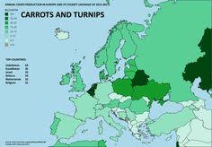 Crops Production In Europe And Its Vicinity Kg Capita Crop Production Europe Turnip