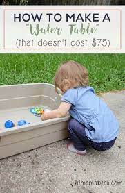 How To Make A Water Table That Doesn T Cost 75 Lil Mama Bear Blog Water Table Outdoor Toys For Toddlers Toddler Water Table