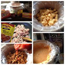 Excellent Taco Dip For Parties 1lb Of Ground Turkey Or Beef 16 Oz Jar Of Salsa 32 Oz Of Velveeta And A Pack Food Party Food Appetizers Crock Pot Cooking