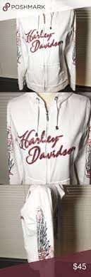 Ladies Harley Davidson L Hoodie With Angel Wings Hoodies Harley Davidson Clothes Design