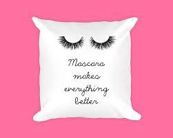 Makeup Gift Makeup Pillow Pillow Case Girly Pillows Throw Pillows With Quotes Pillow Covers 18x18 Fashion Pillow Throw Pill Bedroom Pillows Gift Makeup Pillows