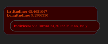 Trova facilmente la latitudine e longitudine di un qualsiasi indirizzo in italia e nel mondo e visualizzalo su google maps. Distanza E Tempo Tra Due Coordinate Di Google Maps Indirizzo Da Coordinate E Viceversa Yet Another Snippets Blog
