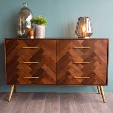 Bergen Acacia Wood 6 Drawer Dresser 6 Drawer Dresser Dresser Drawers Beautiful Dresser