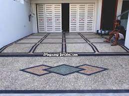 18 Model Keramik Lantai Garasi Mobil Minimalis Dari Batu Alam Rumah