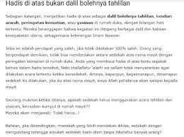We did not find results for: Hukum Menghadiahkan Pahala Shodaqoh Untuk Mayit Tahlilan Yasinan Dan Slametan Pelangi Blog
