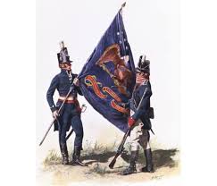 Bearer Of The 25th U S Infantry Regiment War Of 1812 Between The U S And American Military History American War Of Independence American Revolutionary War
