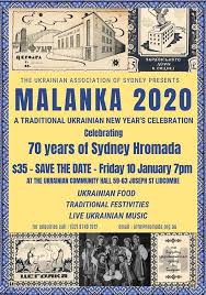 Маланка — традиційне свято напередодні василя або нового року за юліанським календарем. Zaproshuyemo Na Svyato Malanki Welcome To Malanka Celebration Sydney Hromada