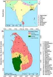 Study area: (a) Location of Sri Lanka in South Asia; (b) extent of... |  Download Scientific Diagram