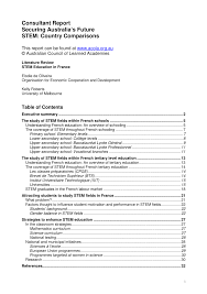 Pdf Literature Review Stem Education In France