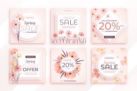 Download Spring Sale Instagram Post Collection For Free In 2020 Instagram Posts Spring Sale Vector Free