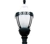 Premium Decorative Municipal Quality LED Street Light Fixture, Pole, and  Pedestal Combo