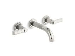 Toto bathroom innovations make your bathroom experience personal and meaningful. Vir Stil By Laura Kirar Wall Mount Sink Faucet Lever Handles P24200 Lv Faucets Kallista Kallista
