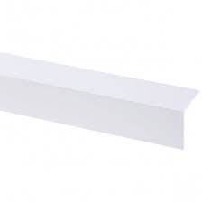 A l'extérieur (parties haute, gauche et droite) : Corniere D Angle En Pvc Blanc 260 X 3 X 3 Cm