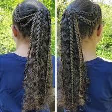 Plait the hair to the nape and add braids when necessary to make the hair long. 50 Incredible Braids For Curly Hair 2020 Trends