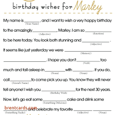 See the whole set of printables here: 12 Funny Birthday Mad Libs Kitty Baby Love