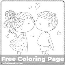 Sort free coloring pages by theme, show, or song. Give Me A Kiss Coloring Page Make Breaks