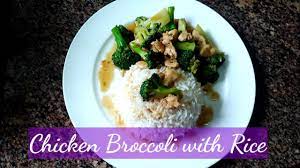 Brown chicken in oil in large frying pan on medium heat for 5 minutes on each side; Chicken Broccoli Rice Chicken Broccoli With Rice Youtube