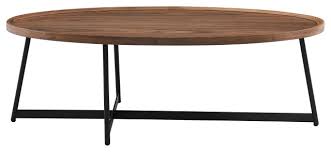 Creates visual appeal and has ample display and storage space. Niklaus 47 Oval Coffee Table Industrial Coffee Tables By Euro Style Houzz