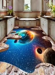 3d Planet Space F531 Floor Wallpaper Murals Self Adhesive Etsy In 2020 Floor Murals Floor Wallpaper 3d Floor Art
