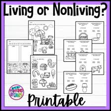 Kids are asked to circle all the living things on the page. Living And Nonliving Things Coloring Worksheets Teaching Resources Tpt