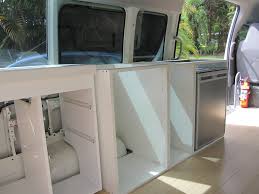 campervan kitchen and cabinets the