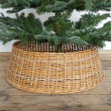 Wicker Basket Tree Skirt Minimalist Christmas Tree Best Artificial Christmas Trees Christmas Tree In Basket