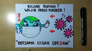 Cara Menggambar Poster Menggunakan Masker Youtube