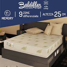 Set lenzuolo con angoli lenzuolo di sopra e federe cuscino in coppia. Materasso Matrimoniale 160x200 H25 Cm 9 Zone Differenziate Memory Foam Duck Ebay