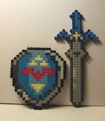 Master Sword And Shield By Sk Studios On Deviantart Perler Beads Designs Perler Beads Pokemon Perler Beads