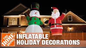 If you are looking for a christmas decoration, our 4ft inflatable christmas snowman will be your perfect choice! How To Set Up Inflatable Holiday Decorations The Home Depot Youtube