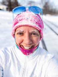 Huffing and puffing in the areas that still had layers of snow. I did roll  my ankle twice because I couldn't see where I was stepping sometimes. I'm  okay though. Returning to