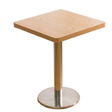 116cm x 61cm x 80cm. Fast Food Table Square Table With Stainless Steel Base