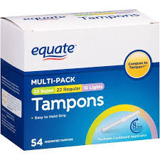 Equate Unscented Tampon Multi Pack Light Regular And Super Cardboard Applicator Tampons 54 Ct Walmart Com Super Tampons Tampax Unscented
