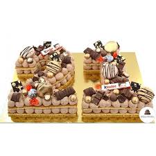 Allez voir du coté de cette recette de number cake à la vanille et poires caramélisées! Number Cake Kinder