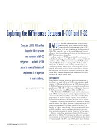 Exploring The Differences Between R 410a And R 22 Pages 1
