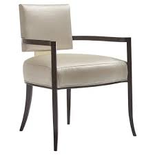 Modern & contemporary chairs available as fast delivery in the uk. Caracole Reserved Seating Arm Mid Century Modern Seat Gold Upholstered Square Back Dining Arm Chair Kathy Kuo Home